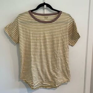 Madewell Cotton Striped Short Sleeve Tee